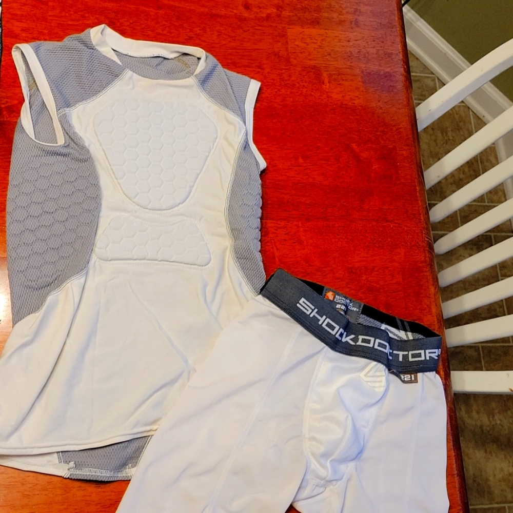 Boys Baseball padded shirt and slide shorts